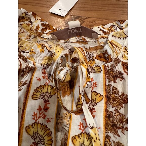🌸 LOFT Floral Cap Sleeve Blouse – XS – 100% Viscose – NWT ($59.50) #0098 - Picture 1 of 10